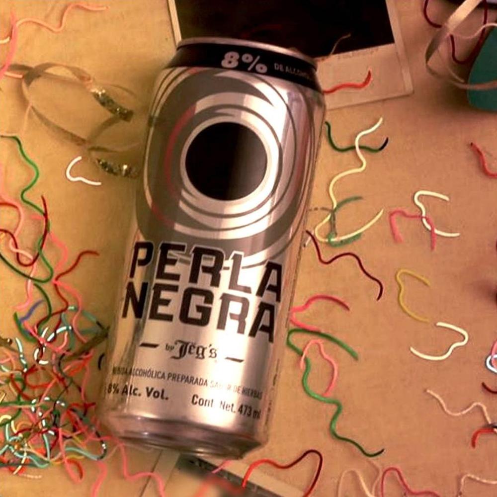 Pack de 12 Bebida Preparada Perla Negra Jeg's Lata 473 ml