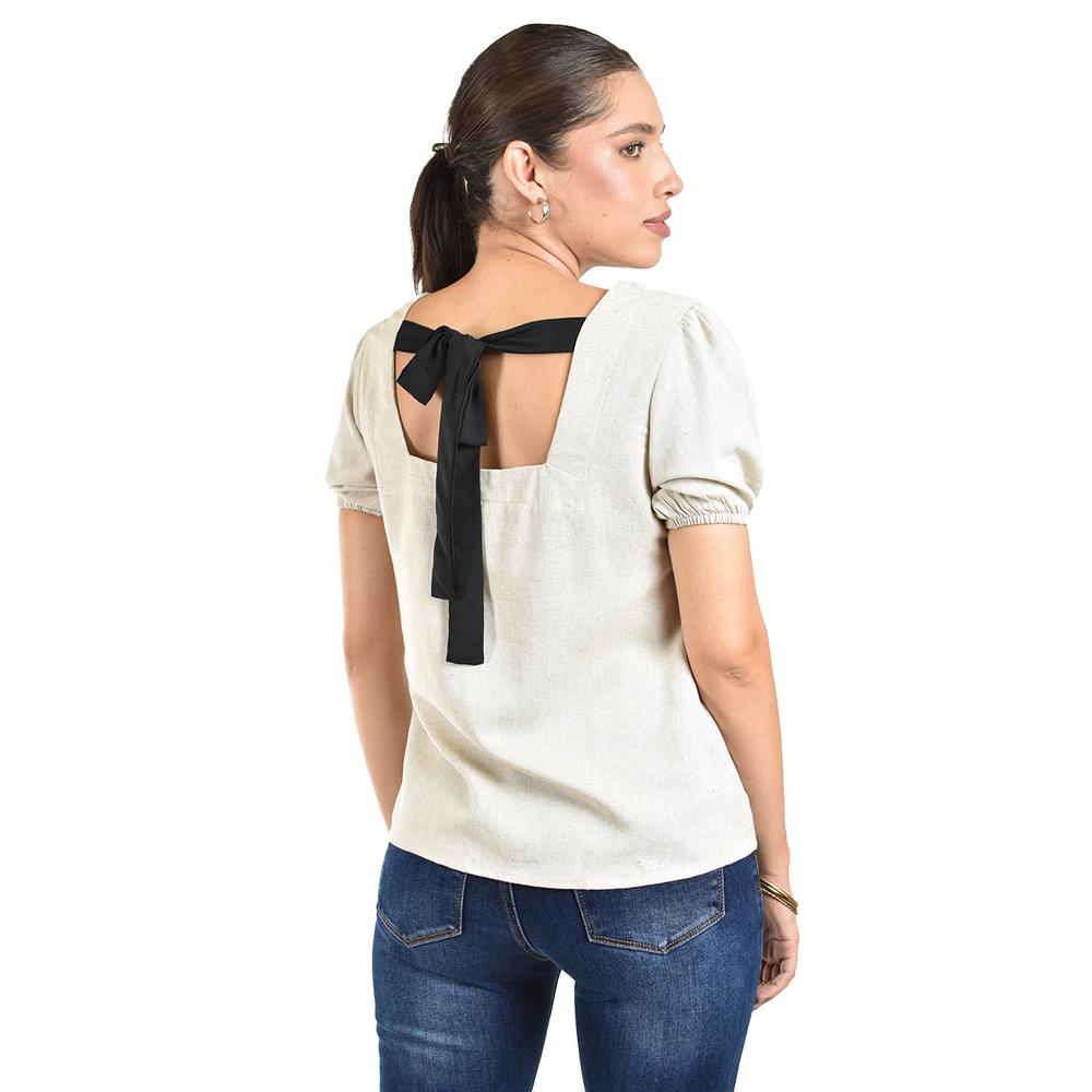 Blusa juvenil escote cuadrado Roman Fashion, 617 (Arena)