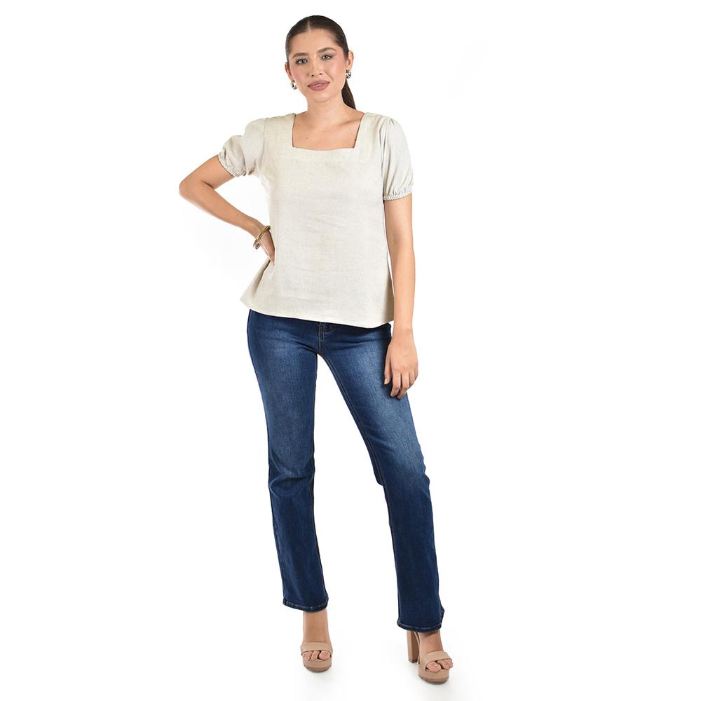 Blusa juvenil escote cuadrado Roman Fashion, 617 (Arena)