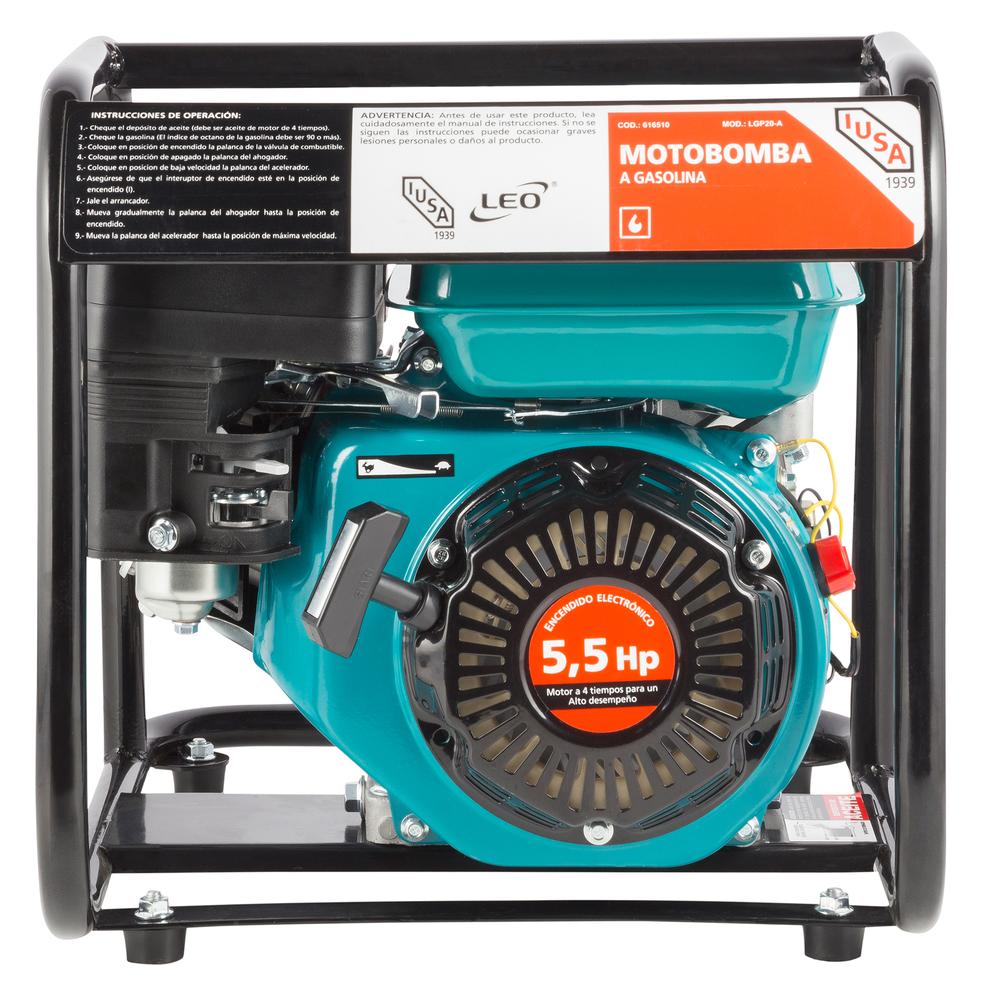 Motobomba A Gasolina, 6.5 Hp, 450 L/Min