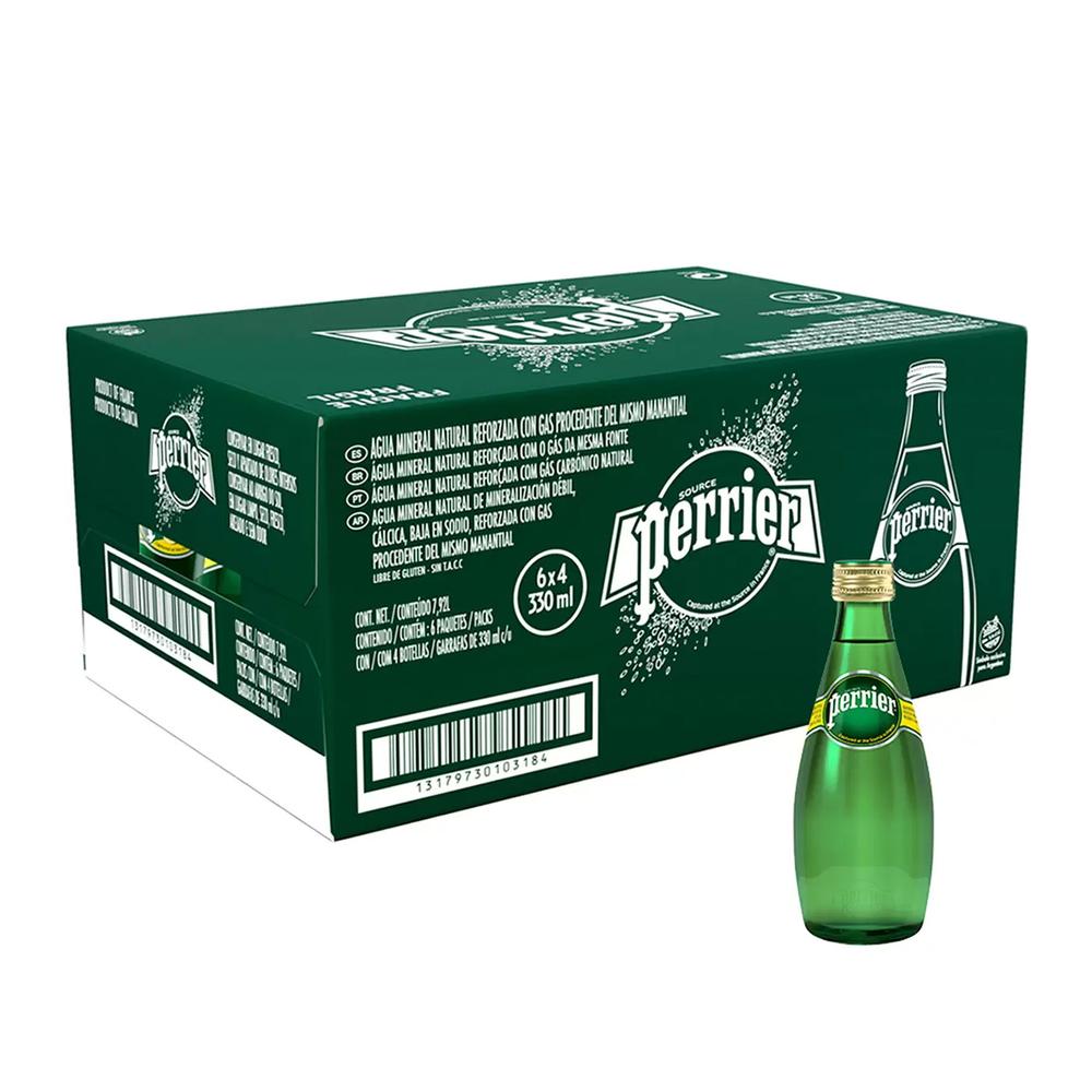 Pack 24 Agua Perrier 330 ml + Ron Bacardi Carta Blanca Superior 980 ml