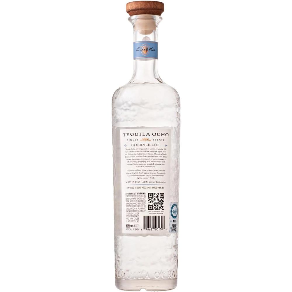 Pack de 12 Tequila Ocho Plata 750 ml