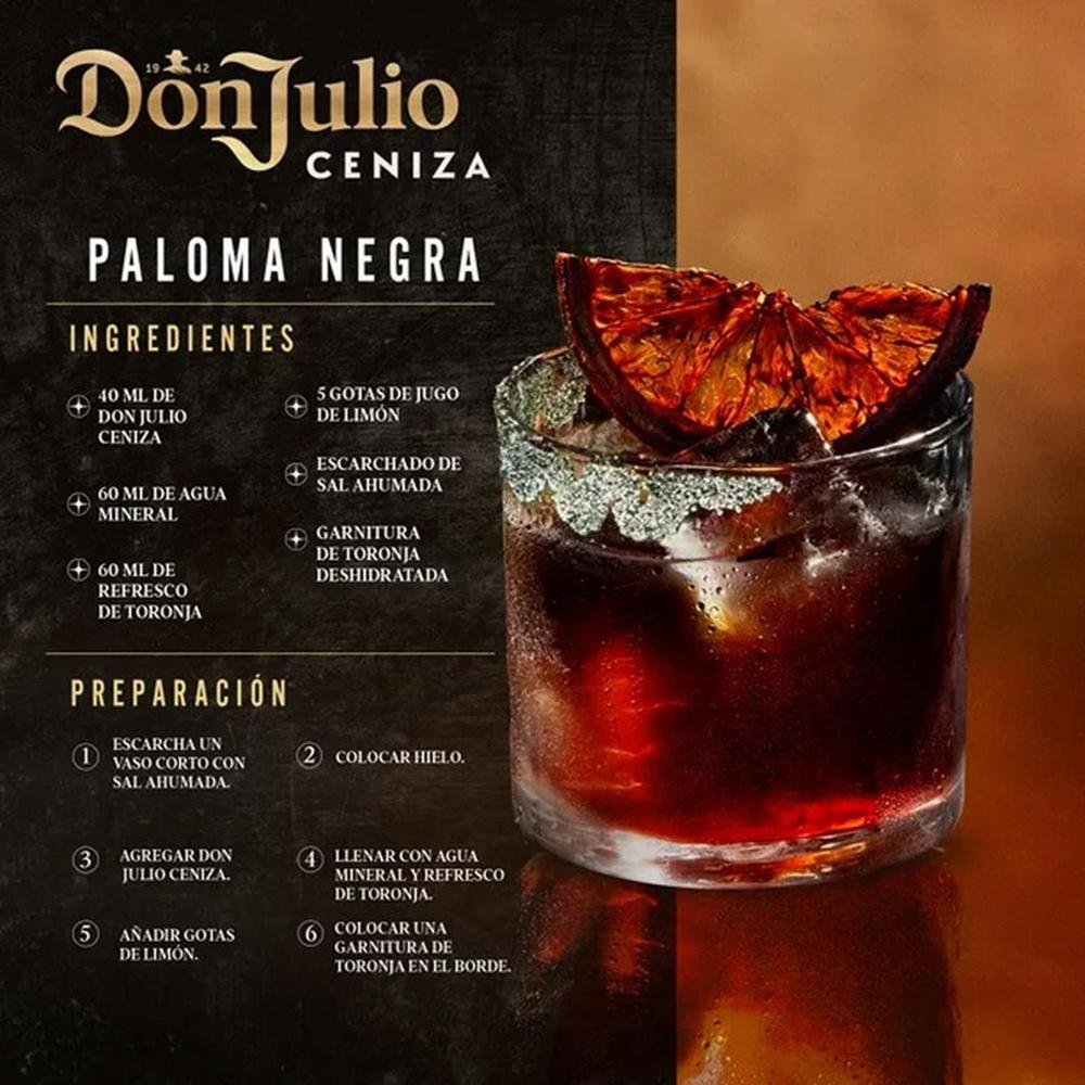 Tequila Don Julio Ceniza Añejo Oscuro 700 ml