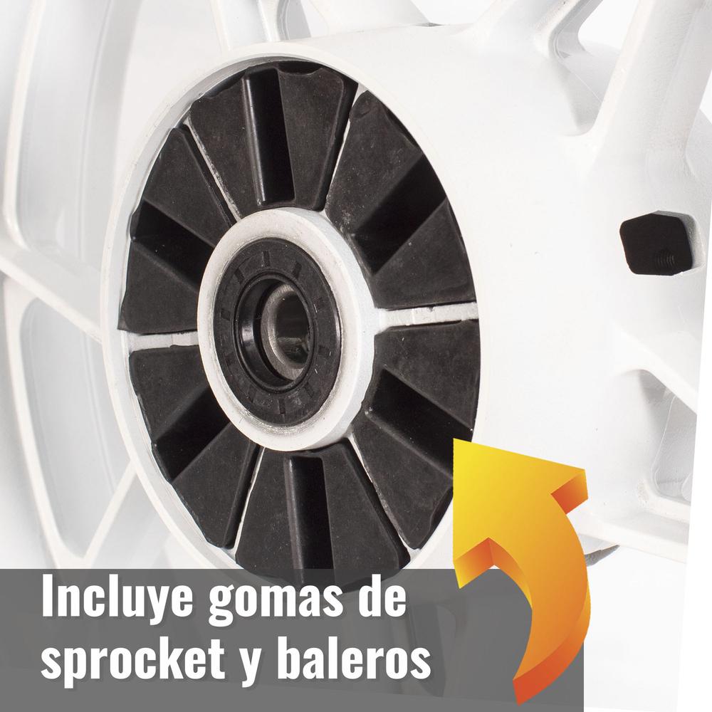 Rin Completo Trasero 4.0x17 Moto Vort-X200 Blanco Kinlley