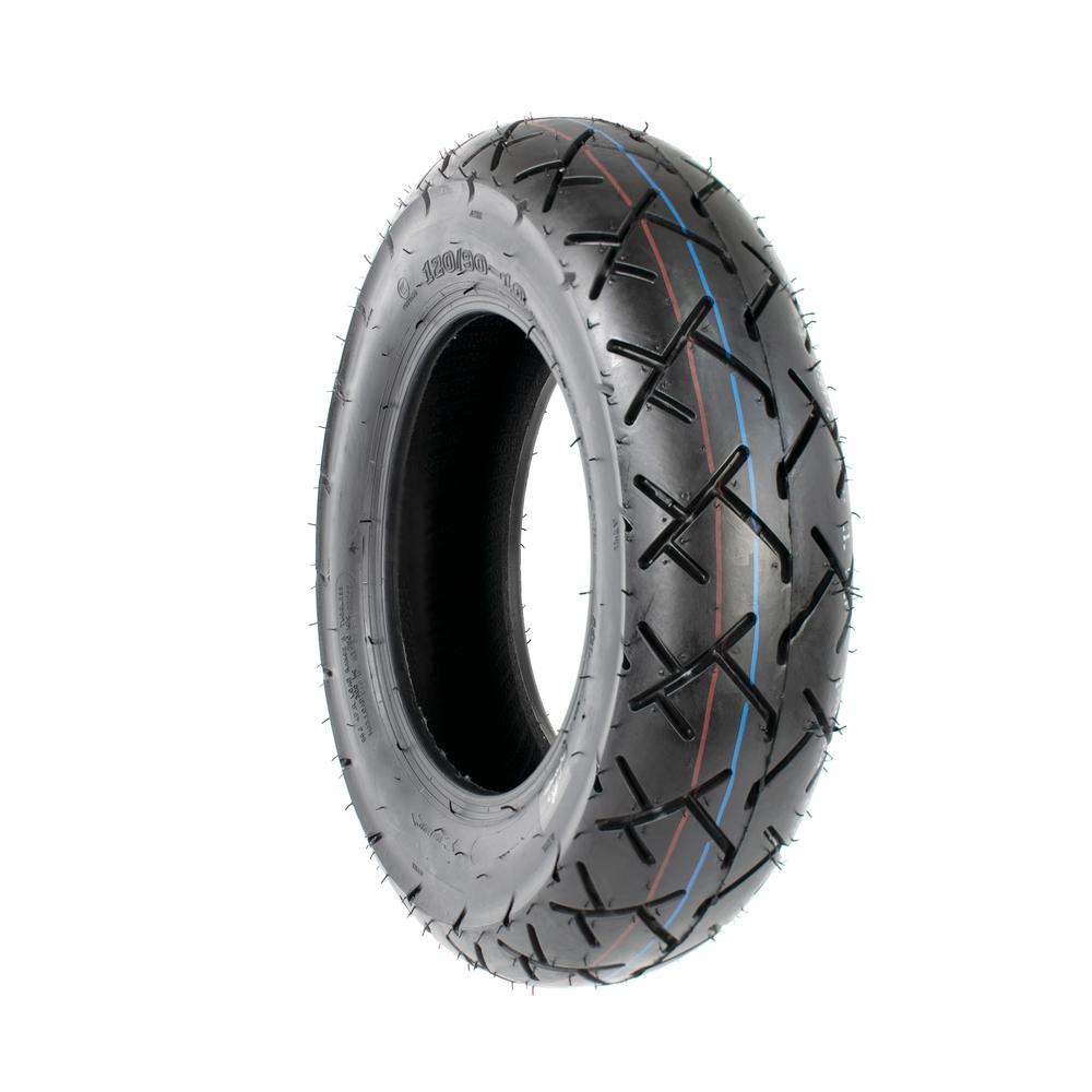 Llanta 120/90-10 para moto uso sin camara tubeless rear 66J P245 Motometa
