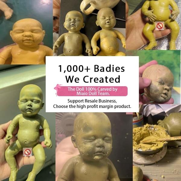Muñeca bebé renacida MYREBABY de 7 pulgadas, muñeca de silicona Jaden Mini, muñecas realistas para recién nacidos, cuerpo completo de silicona, alivio del estrés.