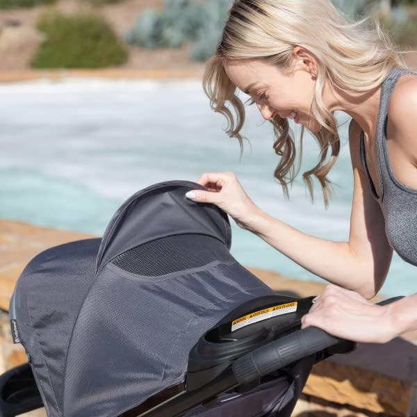 Sistema de viaje para cochecito todoterreno Baby Trend Tango™ 3 con asiento infantil para auto EZ-Lift™ PLUS, gris ultra.