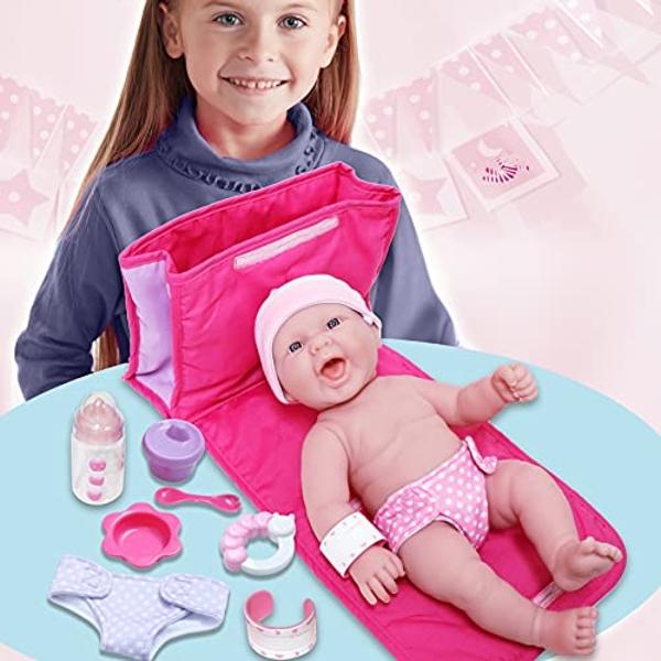 Muñeca La Baby De 51 Cm Con Cuerpo Blando Lavable – Biberón Mágico Y Chupete Incluidos, Diseñada En España