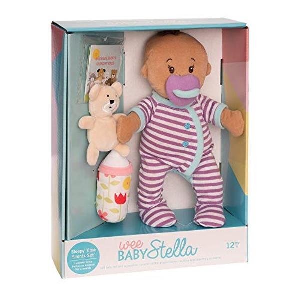 Muñeca bebé suave Manhattan Toy Wee Baby Stella Beige con aroma a Sleepy Times de 12".