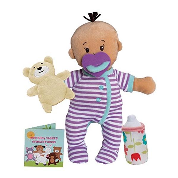Muñeca bebé suave Manhattan Toy Wee Baby Stella Beige con aroma a Sleepy Times de 12".