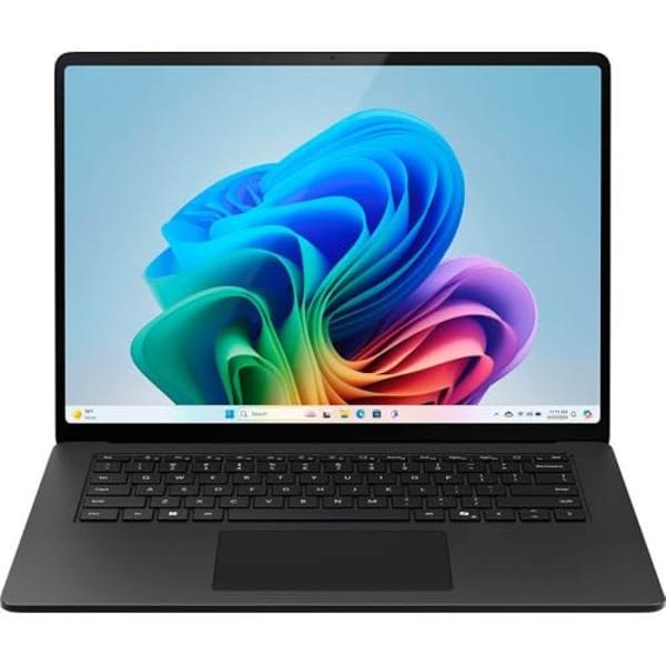Microsoft Surface Laptop (2024), PC con Windows 11 Copilot+, pantalla táctil de 15", Snapdragon X Elite (12 núcleos), 16 GB de RAM, 1 TB de almacenamiento SSD, color negro.