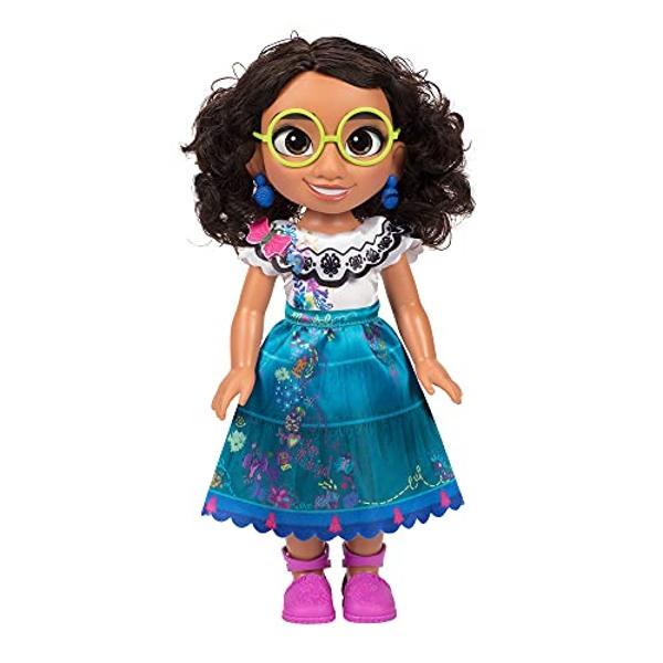 Disney Encanto Mirabel - Muñeca articulada de moda de 14 pulgadas con gafas y zapatos.