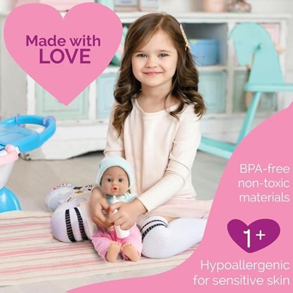 Adora Sweet Baby - Muñeca bebé suave y tierna de 28 cm, características realistas, aroma delicado, lavable a máquina, ligera y fácil de sostener | Adorable compañera de juegos (niñ.