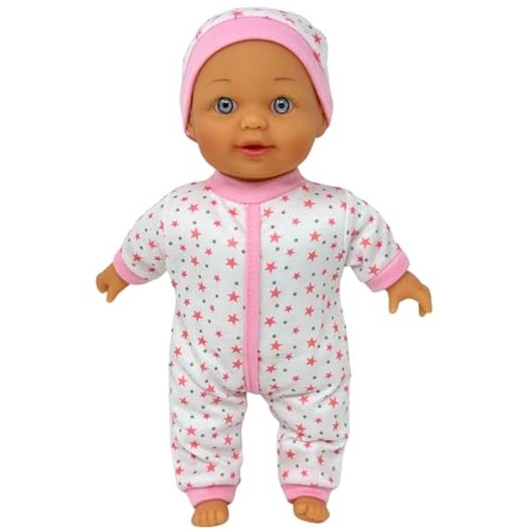Muñeca renacida ENADOLL de silicona realista de 25 cm para niñas de 3 años en adelante (25 cm, ojos cerrados).