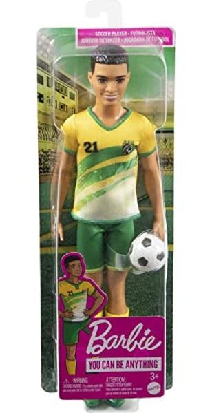 Muñeca Barbie Fashionistas n.° 218 con cabello azul largo, top arcoíris extraíble y falda verde azulado, juguete coleccionable del 65.º aniversario..