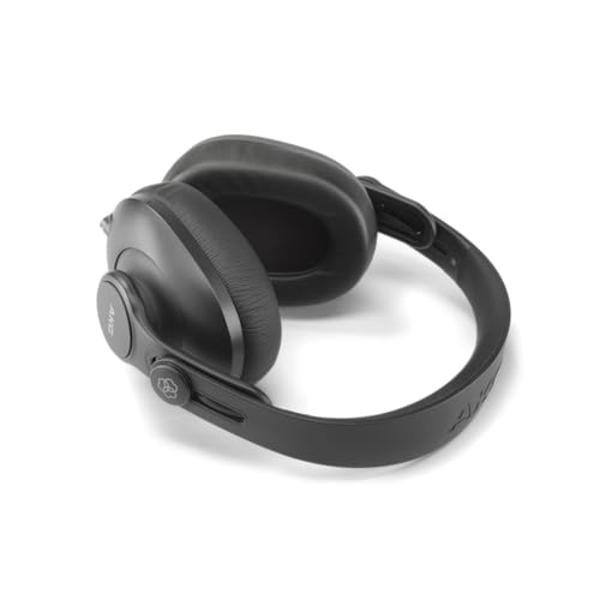Auriculares estéreo AKG Pro Audio K361BT con Bluetooth, inalámbricos o con cable, supraaurales, cerrados, ligeros y plegables, ideales para estudio de grabación, mezclas, podcasts .