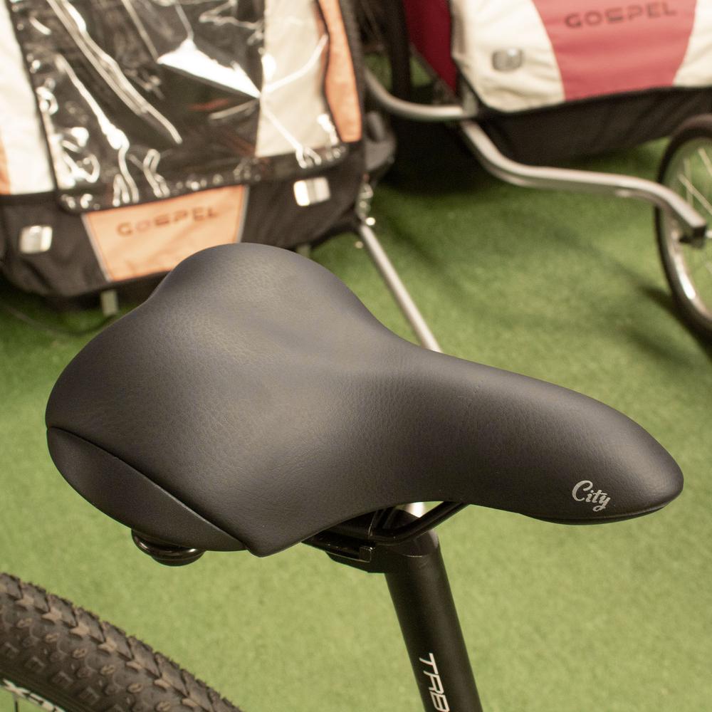 Asiento para bicicleta Selle Royal urbana City gel 25.5x19.3mm negro de resortes y elastomero sin br
