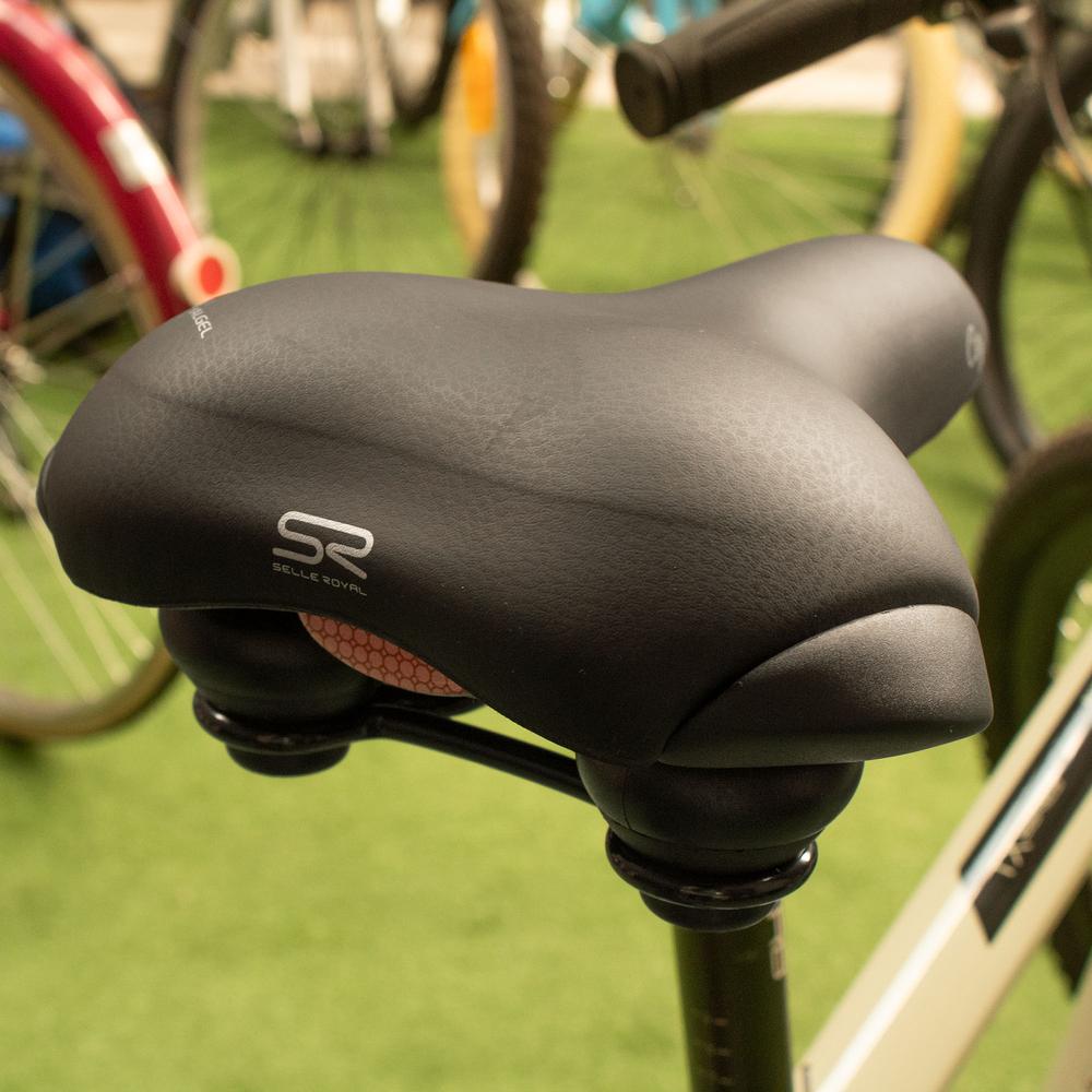 Asiento para bicicleta Selle Royal urbana City gel 25.5x19.3mm negro de resortes y elastomero sin br