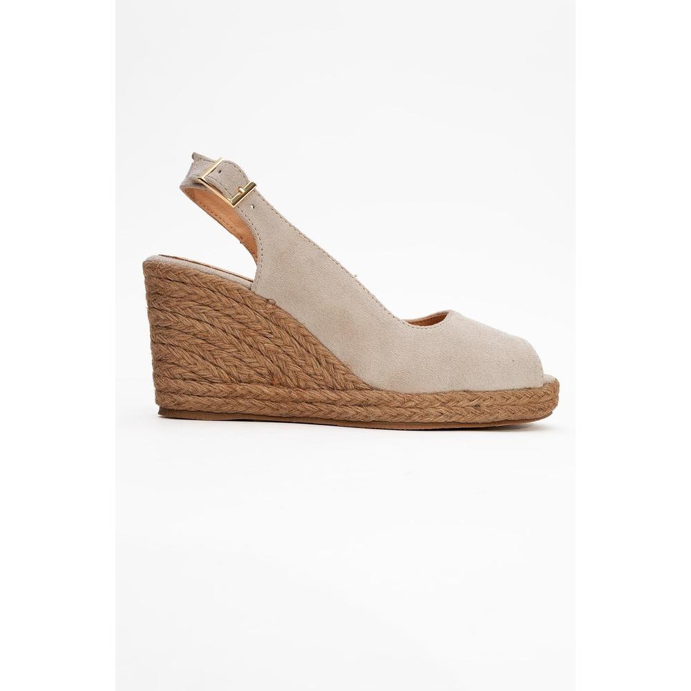 Ryan - Alpargatas de ante beige