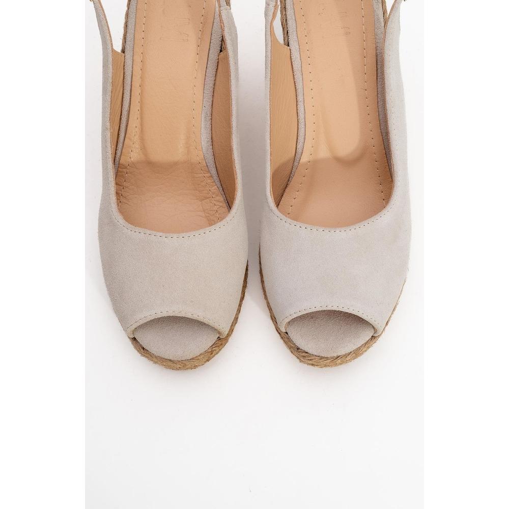 Ryan - Alpargatas de ante beige