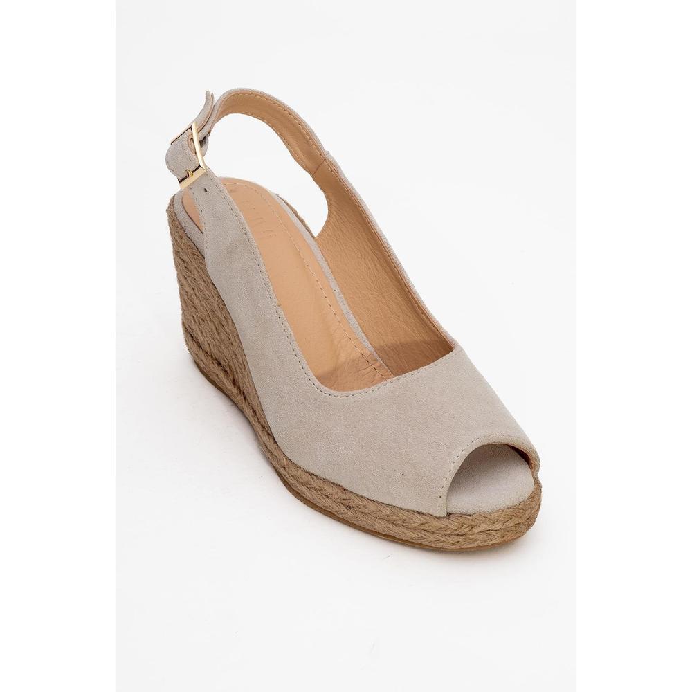 Ryan - Alpargatas de ante beige