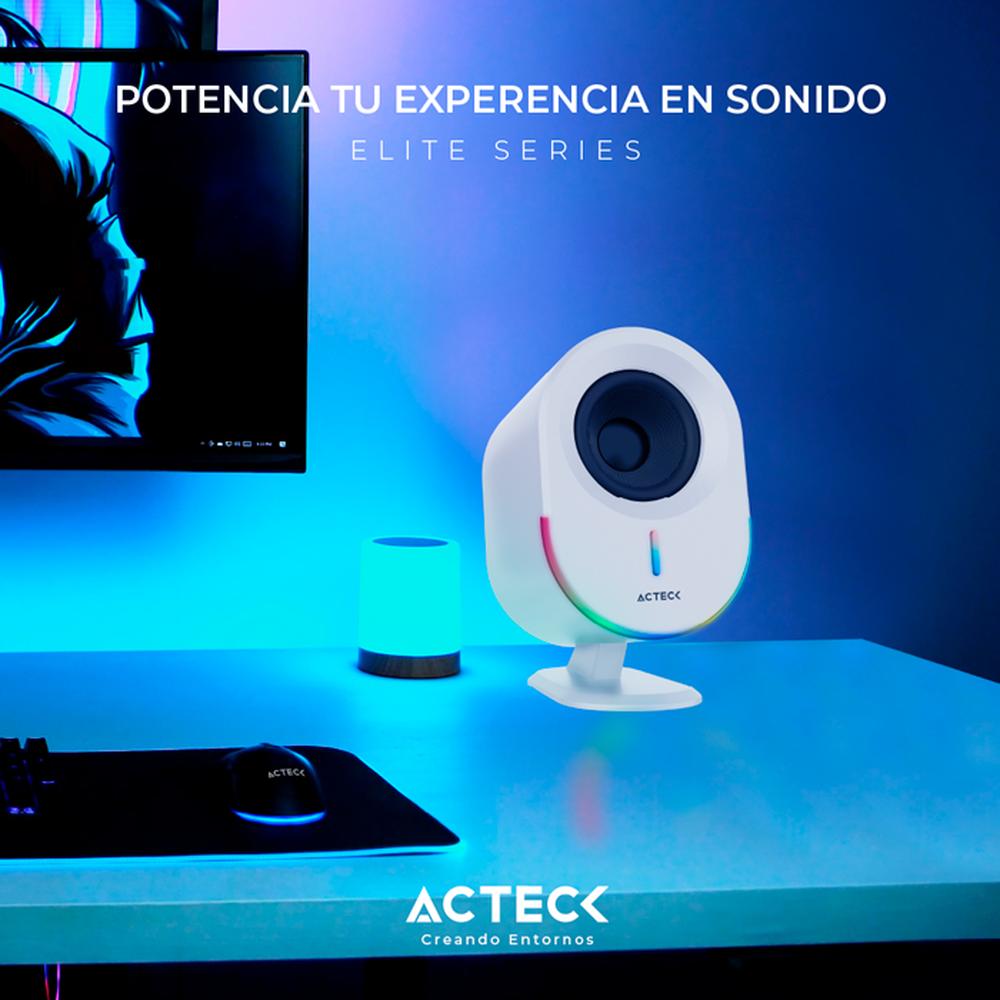 Bocinas ACTECK DYNAMIC EXACT BS630 Inalambrica 20W RMS USB Blanco AC-935876