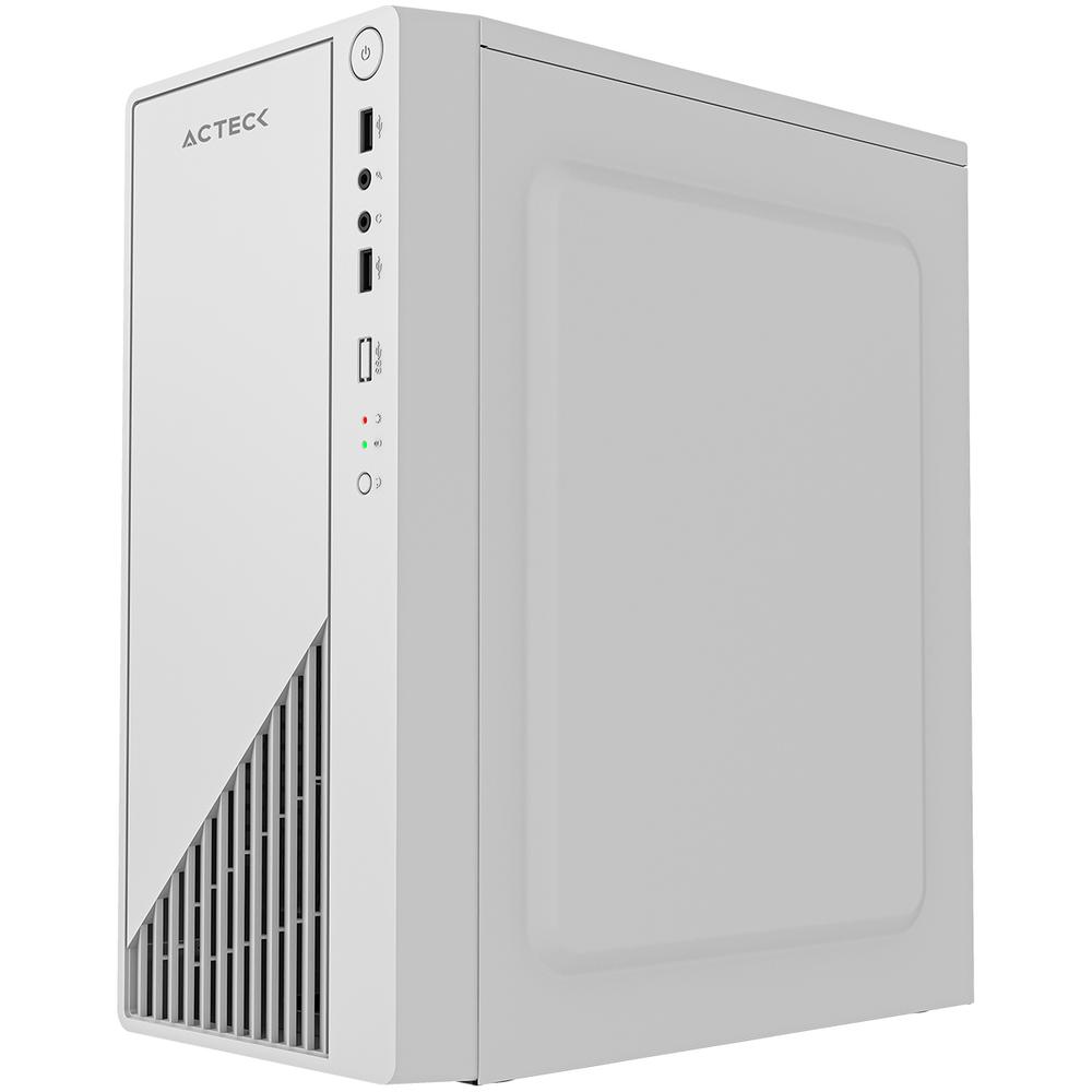Gabinete ACTECK KIOTO GC220 Micro ATX Mini Torre Fuente 500W Acrilico Blanco AC-939522