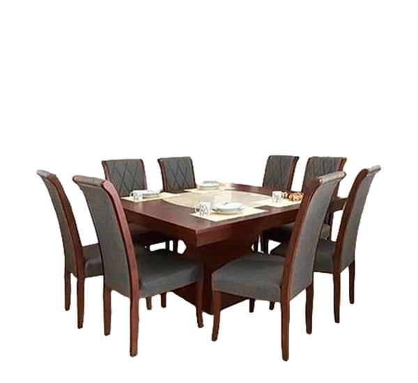 Comedor Aruba 8 Sillas - Nogal - Kessa.