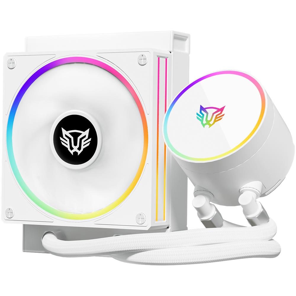 Enfriamiento Liquido BALAM RUSH HYDROX PRO V2 HX12 120mm ARGB 4 Pines 2200 RPM TDP 150w LGA1700 AM5 Blanco BR-941914