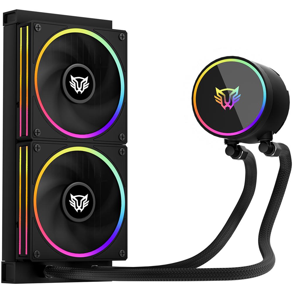 Enfriamiento Liquido BALAM RUSH HYDROX PRO V2 HX24 240mm ARGB 4 Pines 2200 RPM TDP 250w LGA1700 AM5 Negro BR-941884