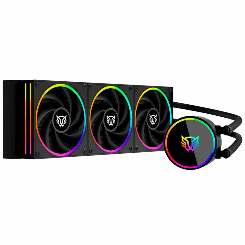 Enfriamiento Liquido BALAM RUSH HYDROX PRO V2 HX36 360mm ARGB 7 Pines 2200 RPM TDP 300w LGA1851 AM5 Negro BR-941860