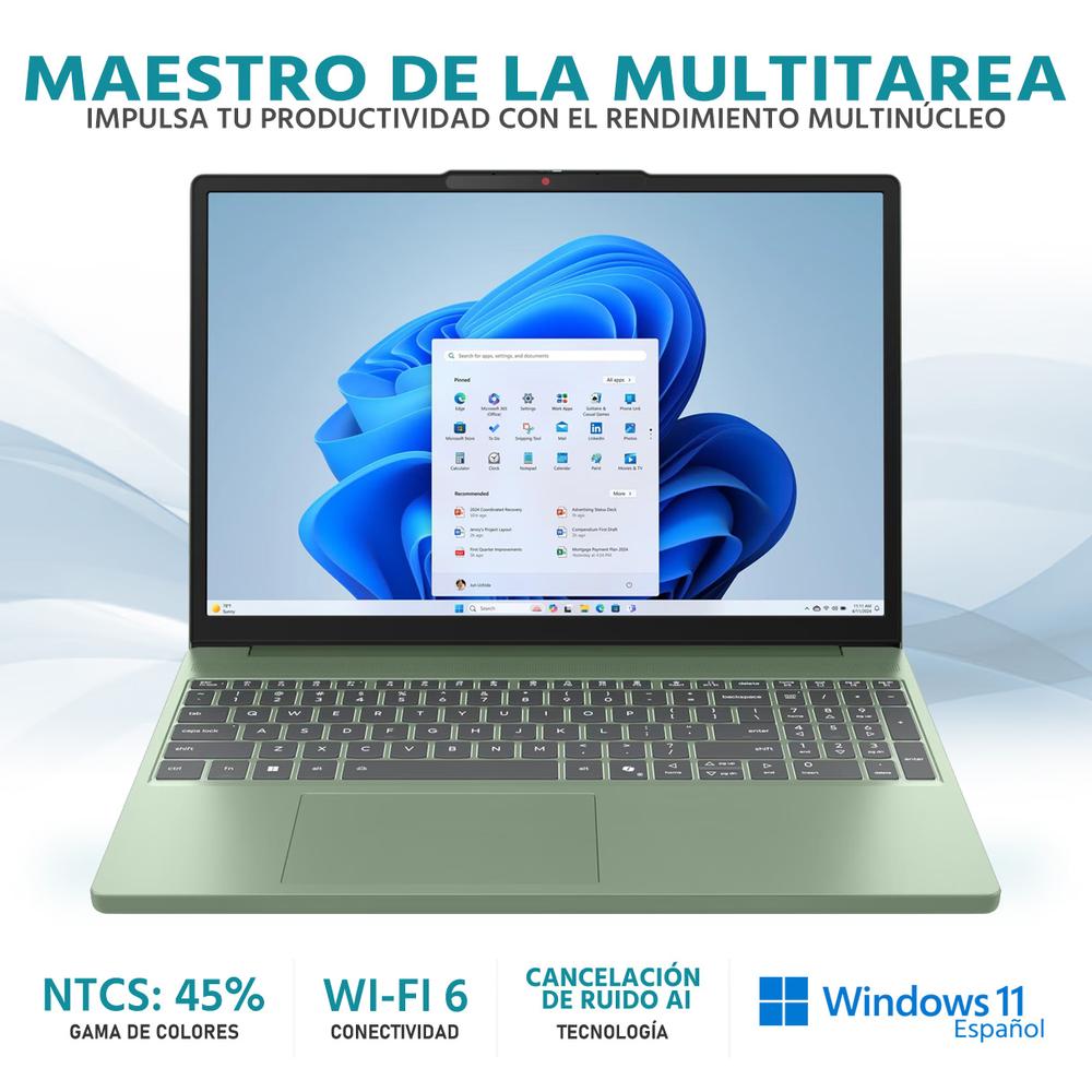 Laptop LENOVO Ideapad Slim 3 Intel Core i5 13420H 8GB RAM 512GB SSD 15.3" Windows 11 Home Teclado en Español