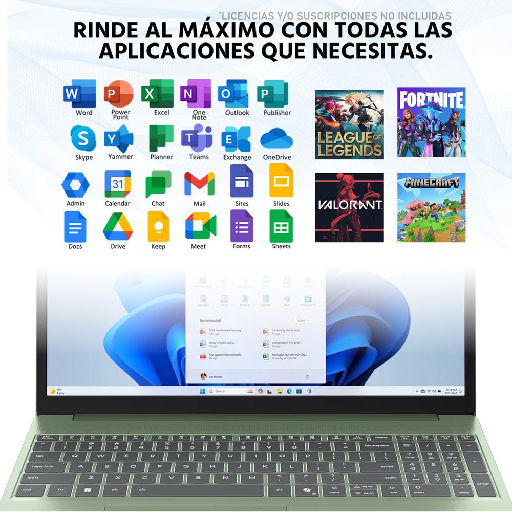 Laptop LENOVO Ideapad Slim 3 Intel Core i5 13420H 8GB RAM 512GB SSD 15.3" Windows 11 Home Teclado en Español