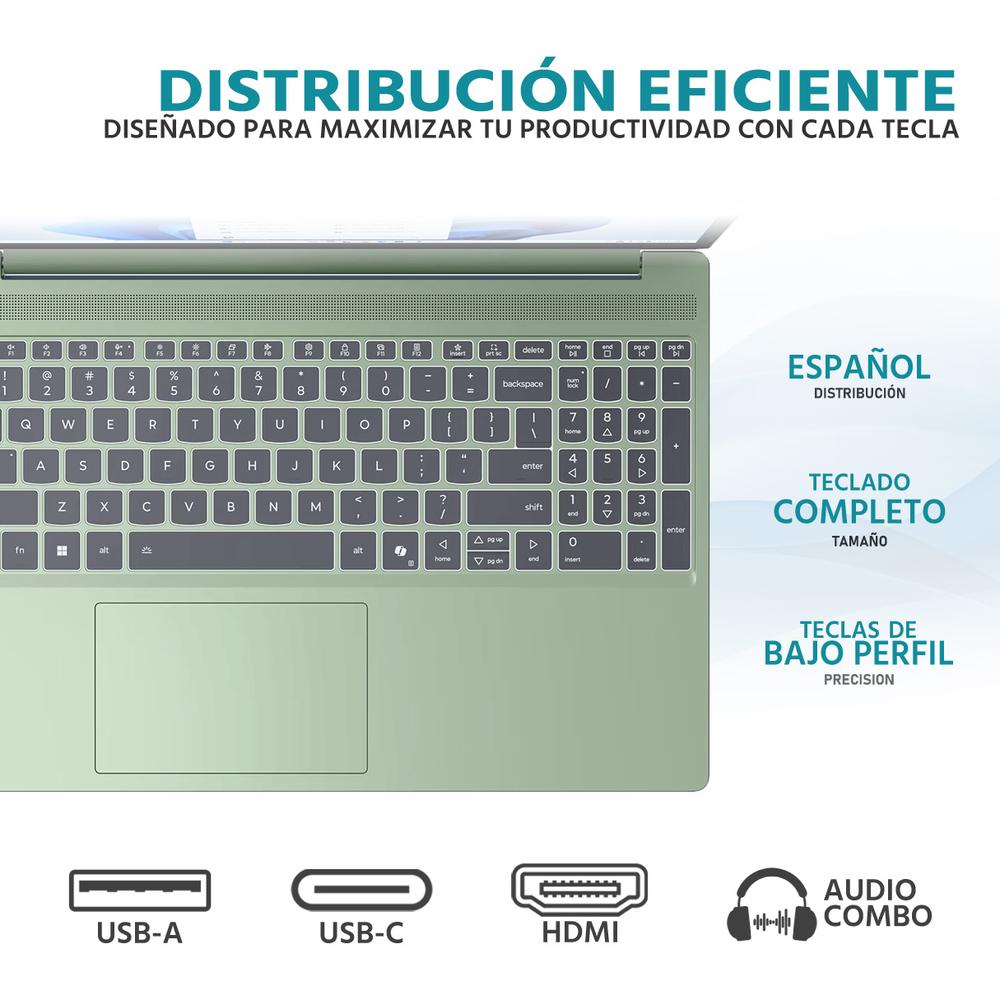 Laptop LENOVO IdeaPad Slim 3 Intel Core i5 13420H 16GB RAM 512GB SSD 15.3" Windows 11 Home Teclado en Español + Mouse DXT