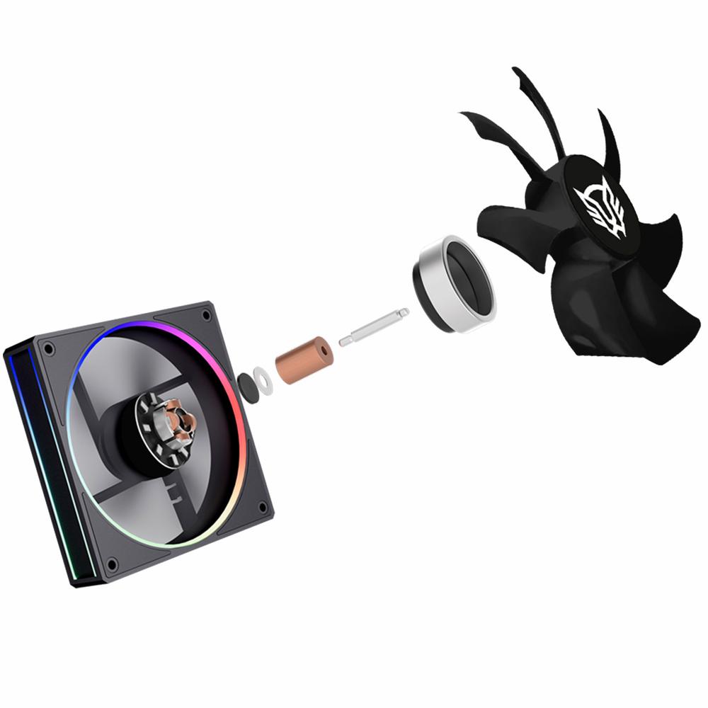 Enfriamiento Liquido BALAM RUSH HYDROX PRO V2 HX36 360mm ARGB 7 Pines 2200 RPM TDP 300w LGA1851 AM5 Negro BR-941860