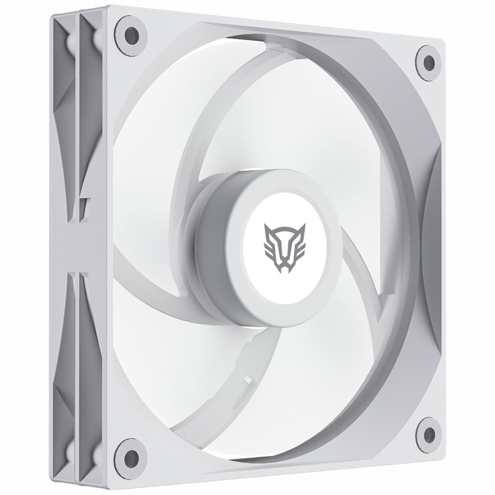 Ventilador Gamer BALAM RUSH EOLOX GLAZIAR EXG77 120mm Aspas Aerodinámicas PWM 4 pin 2000RPM Blanco BR-942171