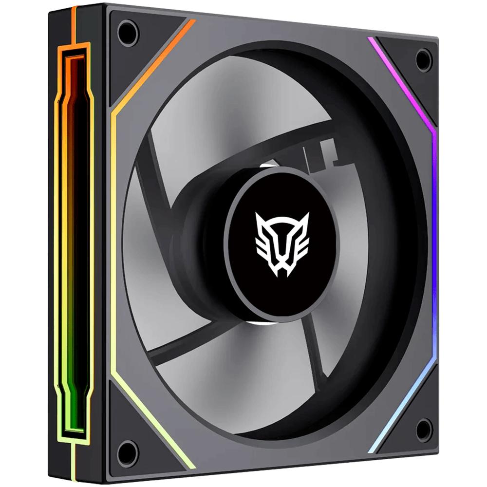 Ventilador Gamer BALAM RUSH EOLOX LINK EXL95 120mm ARGB Diseño Cuadrado PWM 4 Pin 1800RPM Negro BR-942348