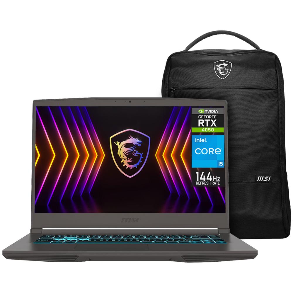 Laptop Gamer MSI THIN 15 B13VE NVIDIA GeForce RTX 4050 Intel Core i5 13420H 16GB RAM 512GB SSD 15.6" Windows 11 Home Teclado en Español + Mochila