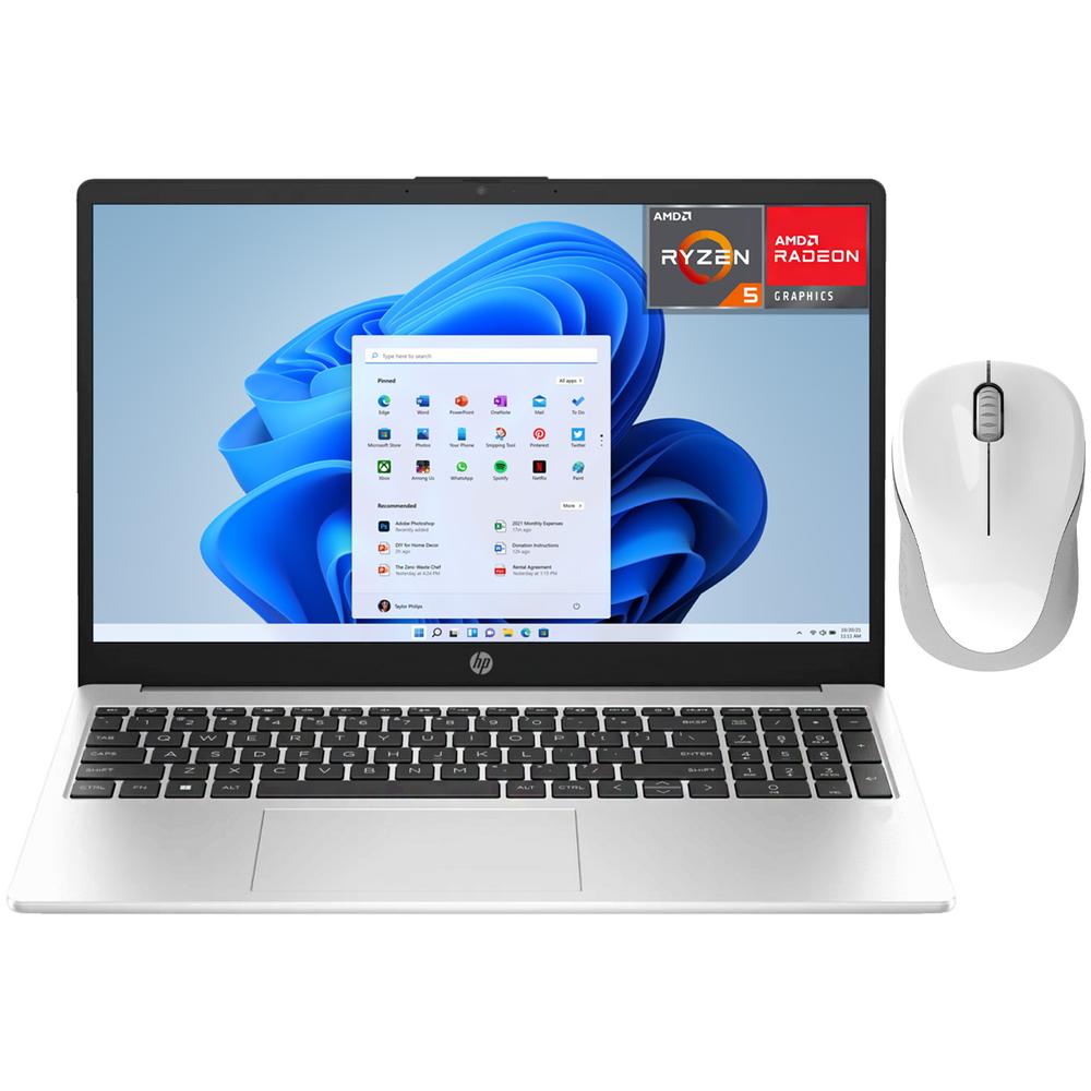 Laptop HP 255 G10 AMD Ryzen 5 7530U 24GB RAM 512GB SSD 15.6" Windows 11 Home Teclado en Español + Mouse DXT