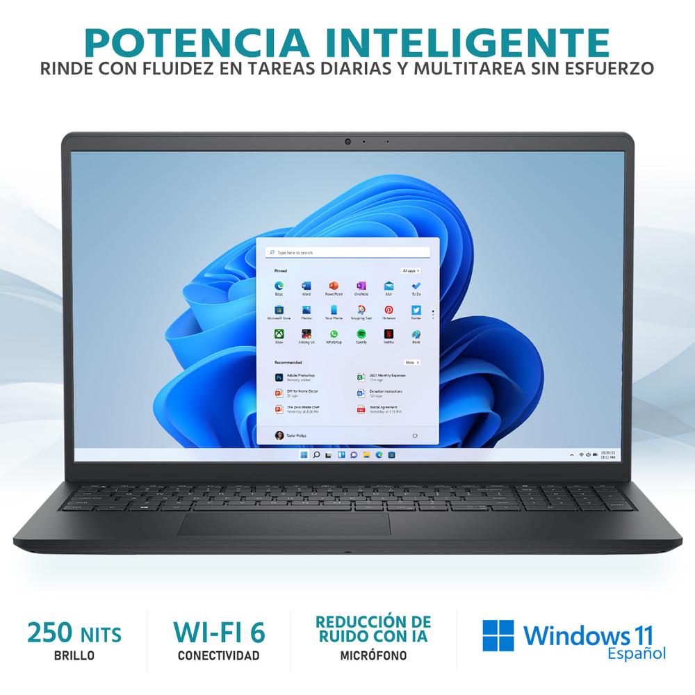 Laptop DELL Inspiron 15 Intel Core i5 1334U 24GB RAM 512GB SSD 15.6" Windows 11 Home Teclado en Ingles + Mouse DXT
