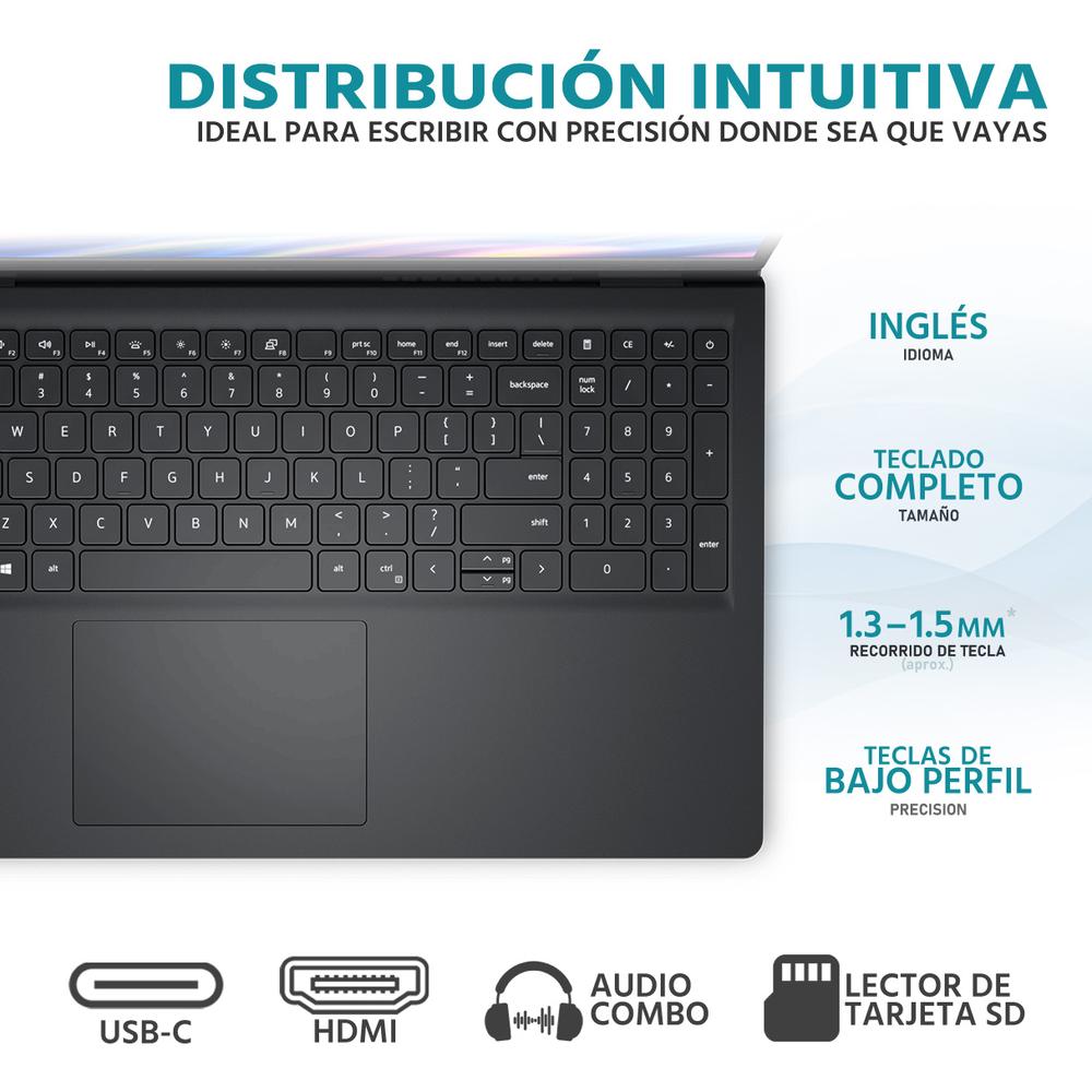 Laptop DELL Inspiron 15 Intel Core i5 1334U 24GB RAM 512GB SSD 15.6" Windows 11 Home Teclado en Ingles + Mouse DXT