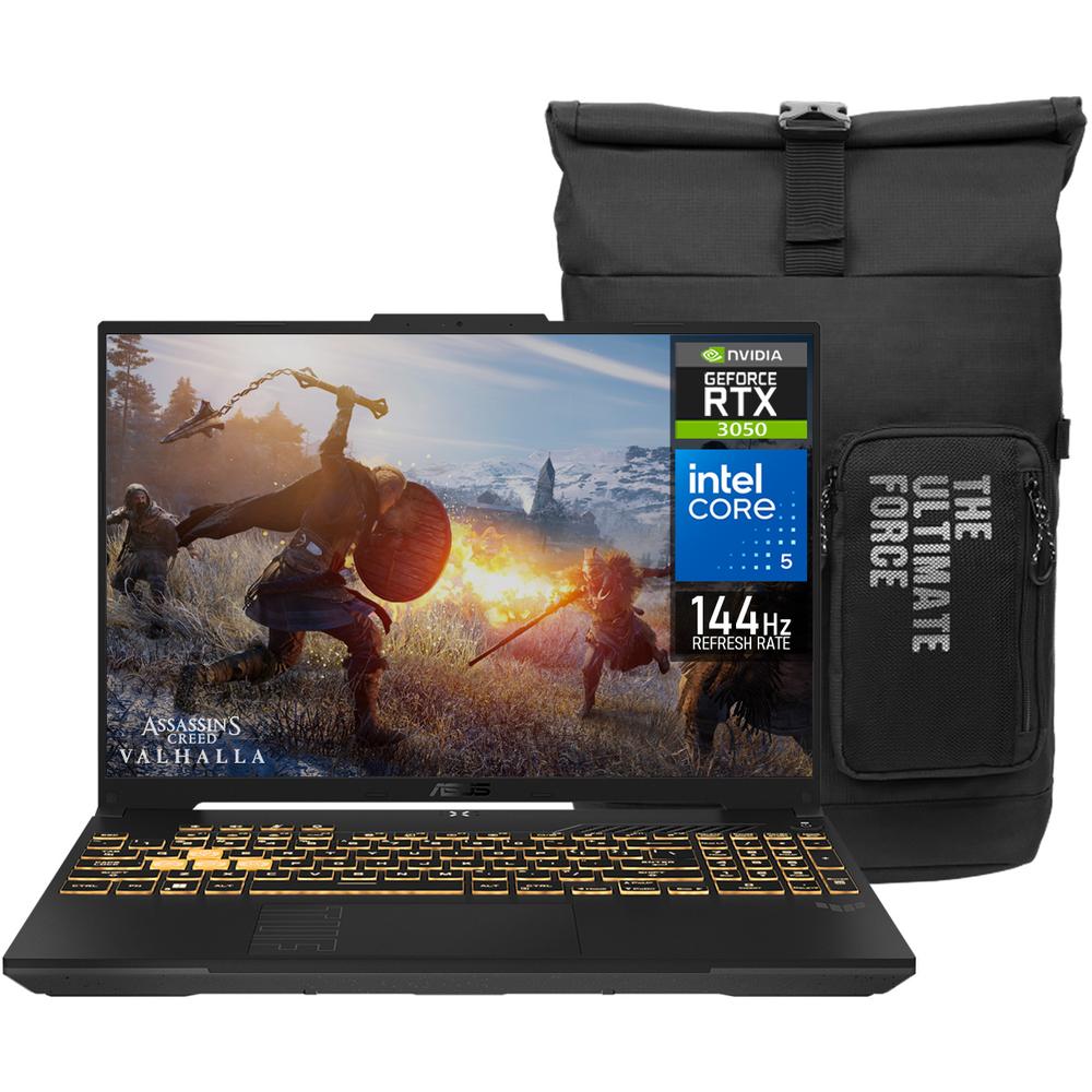 Laptop Gamer ASUS TUF Gaming F16 NVIDIA GeForce RTX 3050 Intel Core 5 210H 32GB RAM 1.5TB SSD 16" Windows 11 Home Teclado en Español + Mochila