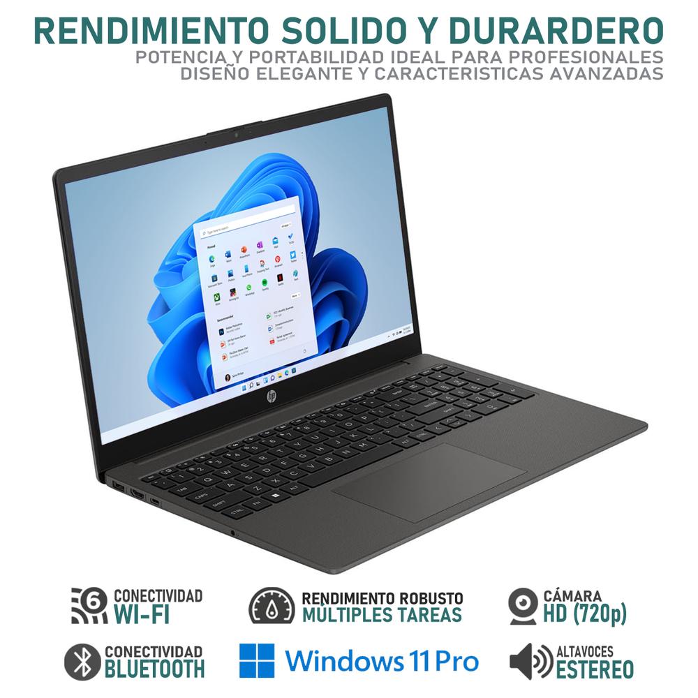 Laptop HP 255 G10 AMD Ryzen 7 7730U 16GB RAM 512GB SSD 15.6" Windows 11 Pro Teclado en Ingles