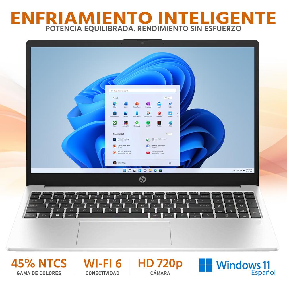 Laptop HP 255 G10 AMD Ryzen 5 7530U 16GB RAM 512GB SSD 15.6" Windows 11 Home Teclado en Español