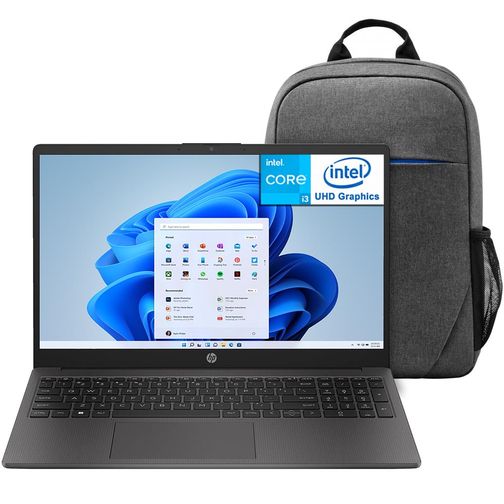 Laptop HP 250 G10 Intel Core i3 N305 16GB RAM 256GB SSD 15.6" Windows 11 Home Teclado en Español + Mochila