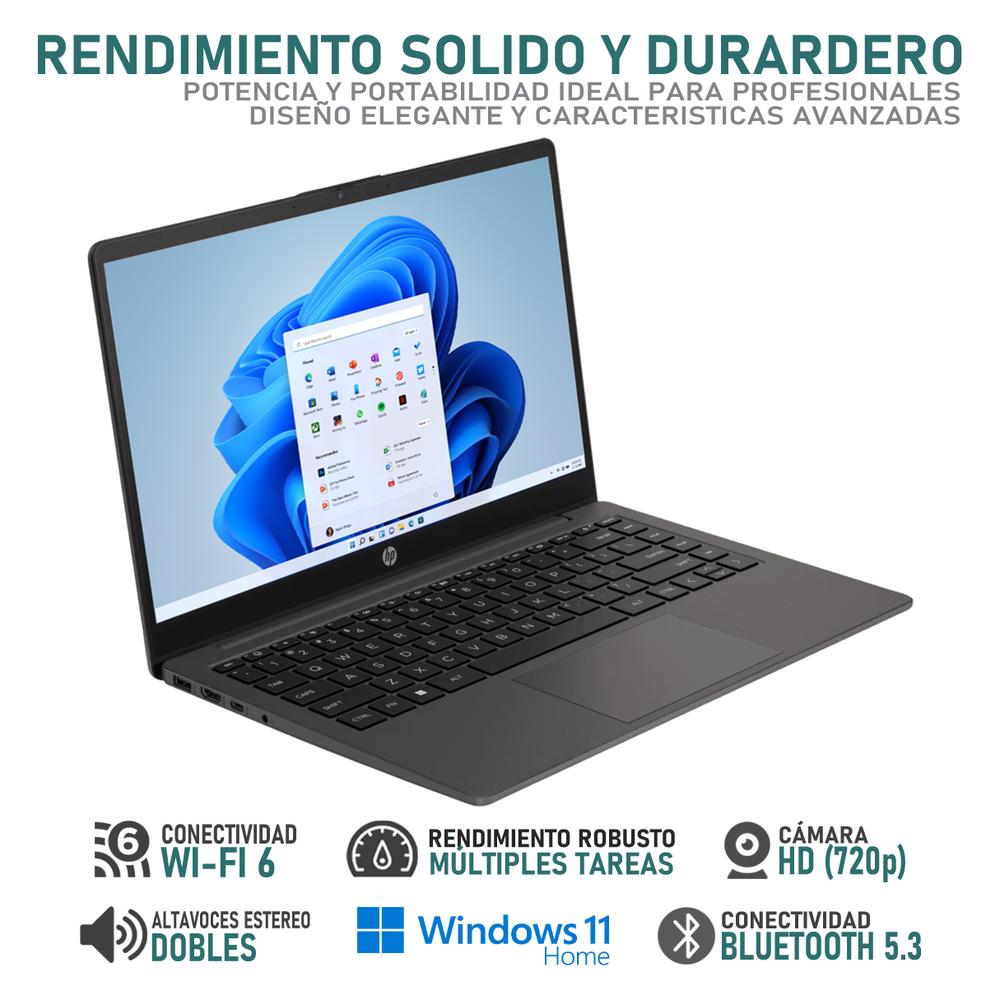 Laptop HP 245 G10 AMD Ryzen 3 7330U 24GB RAM 256GB SSD 14" Windows 11 Home Teclado en Español