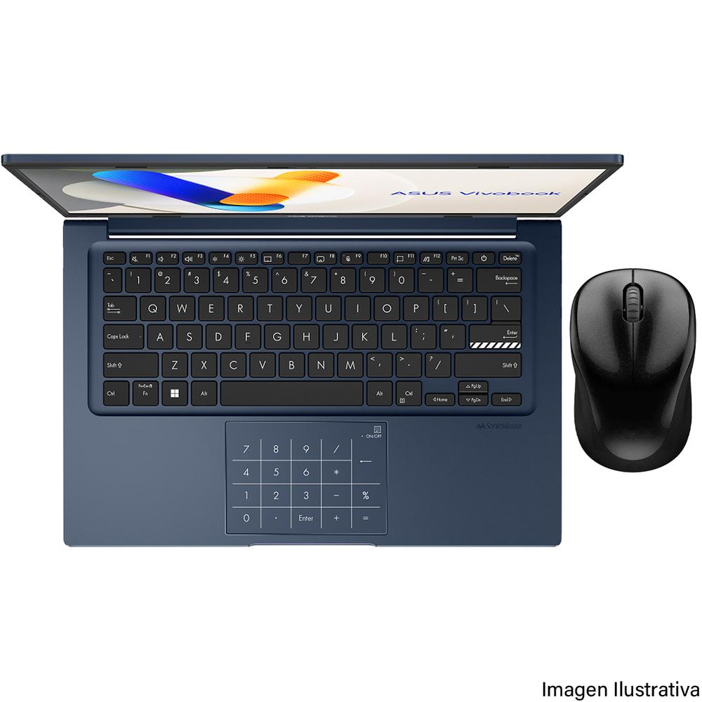 Laptop ASUS Vivobook Intel Core i5 1334U RAM 16GB 512GB SSD 14" Windows 11 Home + Mouse DXT Teclado en español