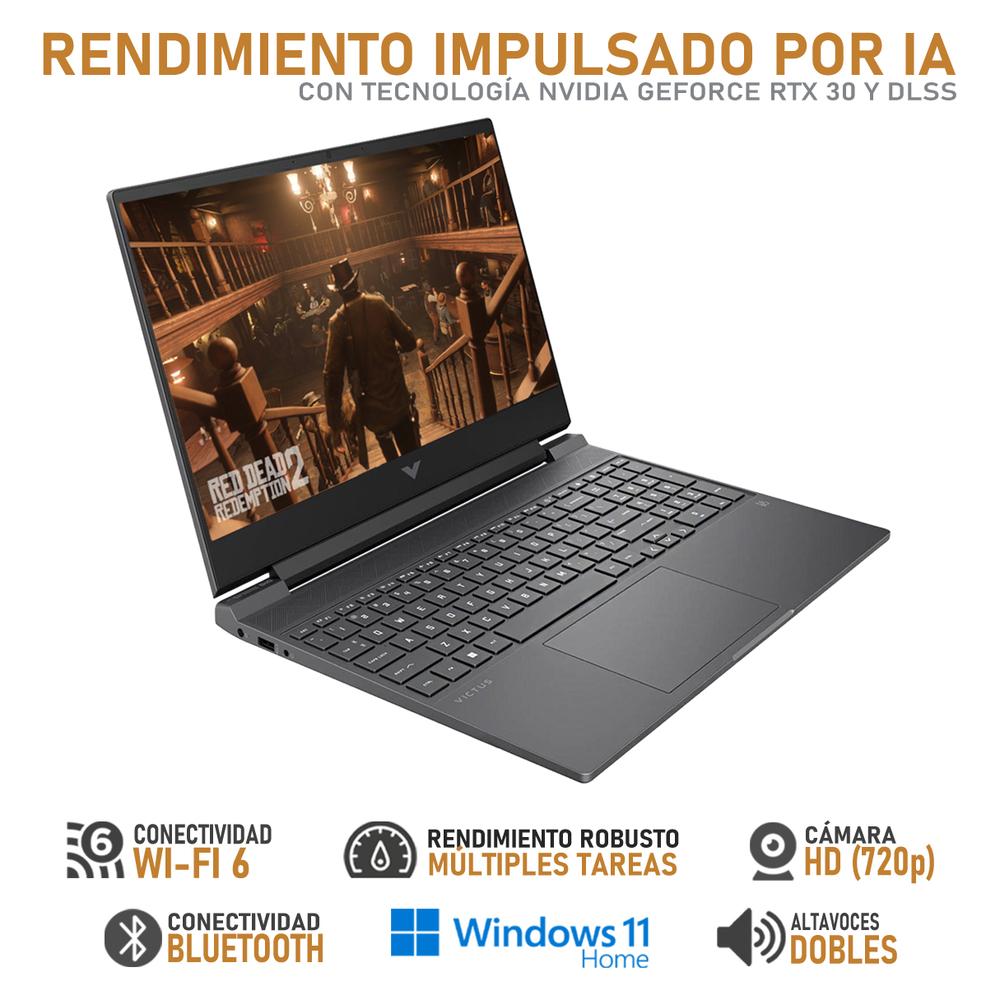 Laptop Gamer HP Victus NVIDIA GeForce RTX 3050 Intel Core i5 13420H 8GB RAM 512GB SSD 15.6" Windows 11 Home Teclado en Ingles