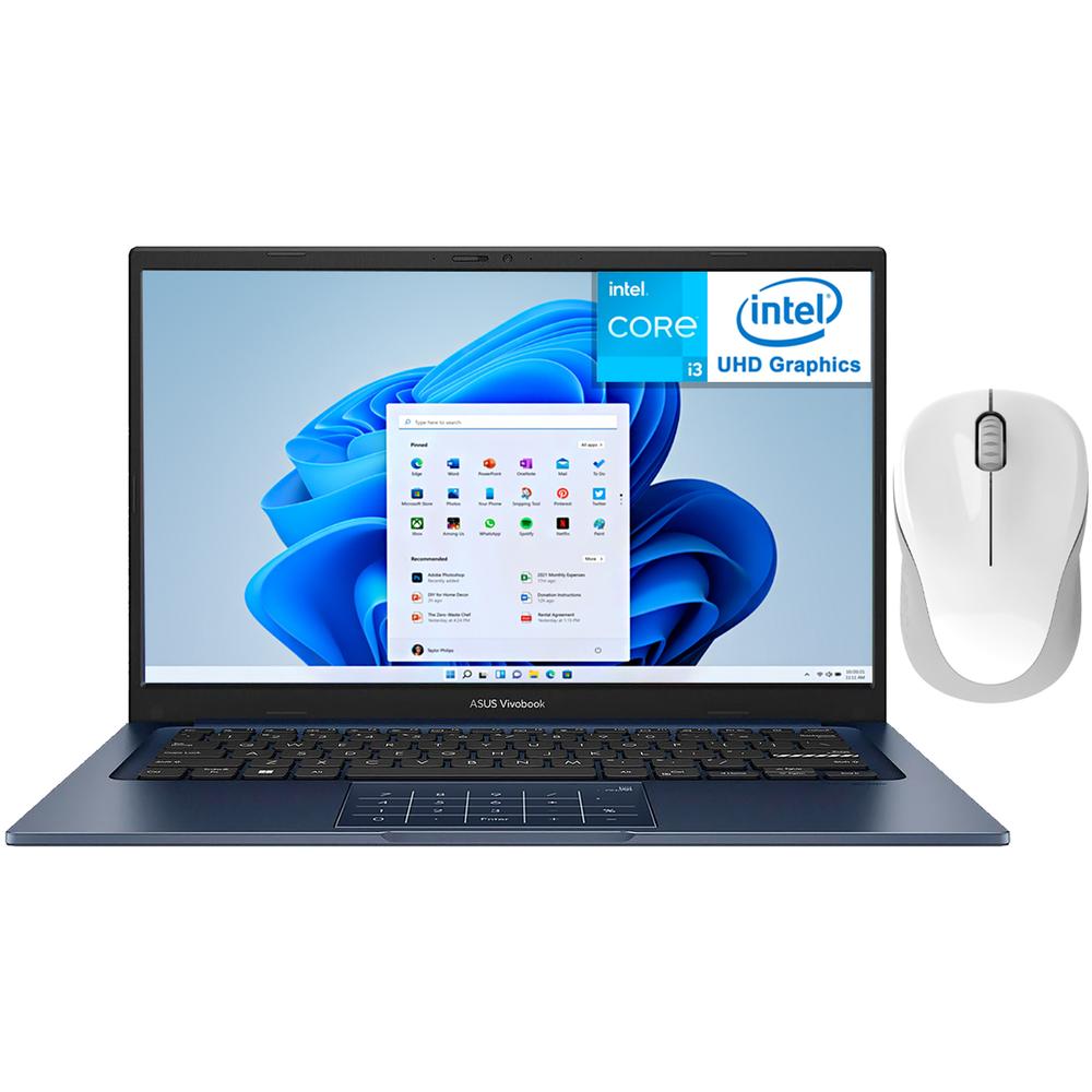 Laptop ASUS Vivobook 14 Intel Core i3 1215U 16GB RAM 512GB SSD 14" Windows 11 Home Teclado en Ingles + Mouse DXT