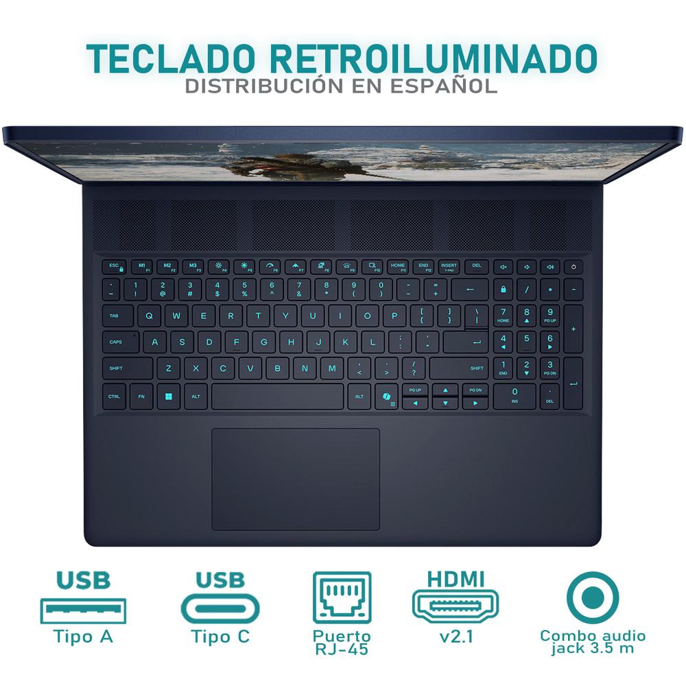 Laptop Gamer ALIENWARE X16 Aurora NVIDIA GeForce RTX 5070 Intel Core Ultra 9 275HX 32GB RAM 1TB SSD 16" Windows 11 Home Teclado en Español